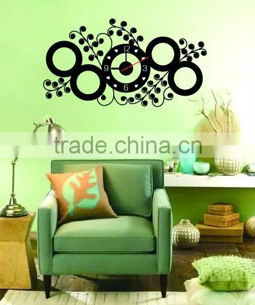 3D Clock Deco Wall Sticker Decal photo-3