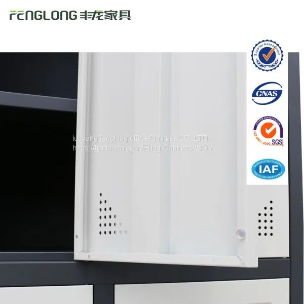 High Quality Steel Almirah 3 Door Locker Wardrobe Design Steel Locker Made in China photo-4
