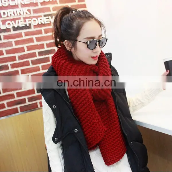 Newest Design Top Quality Wholesale Acrylic Fan Knitted Scarf photo-4