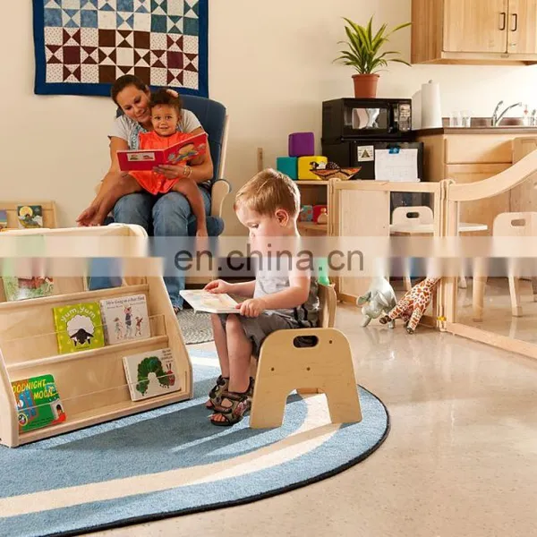 Kindergarten Wooden Kids Barber Chair Small Wooden Children Table Chair photo-5