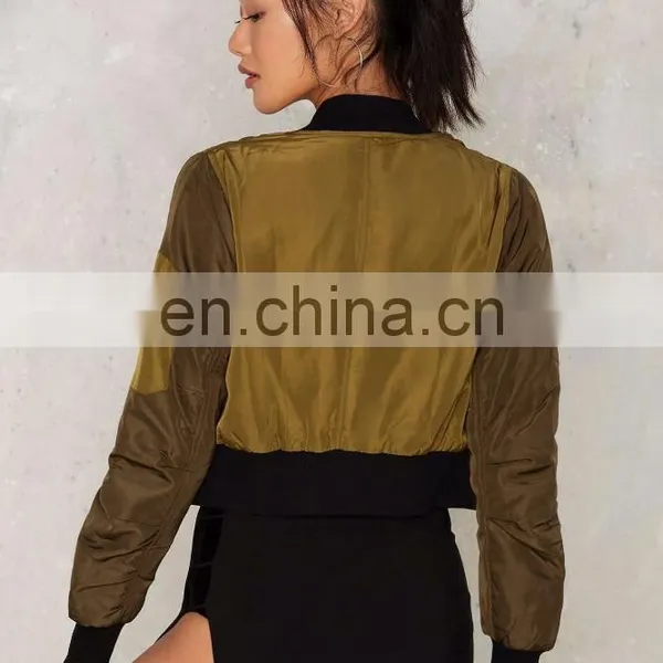 2017 Spring Custom Bomber Jackets Girls Short Jackets Wholesale photo-4