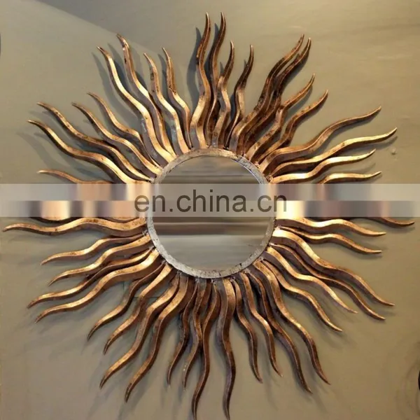 Crack Resistance Iron Sun Mirror For Home Decoration Handicraft Item From Jodhpur India