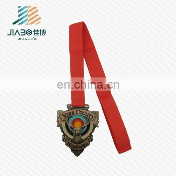 Antique Copper Plated Animal Sport Commemorative 3d Medal photo-2