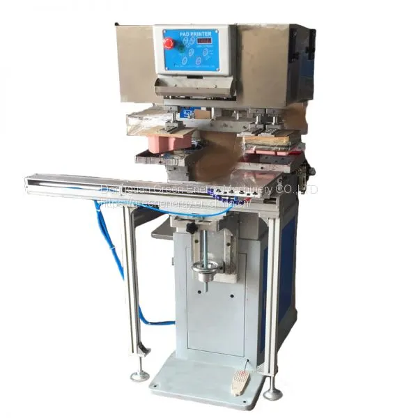 Two Colors Plastic Plate Pad Printing Machine photo-2