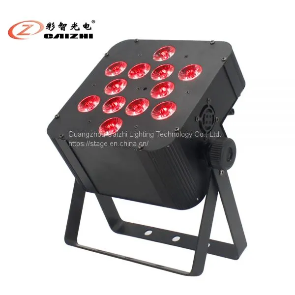 CAIZHI ODM OEM Good Quality RGBWA UV Remote Controlled Battery Wireless Wifi LED Par Light for Show Party dj Equipment Disco