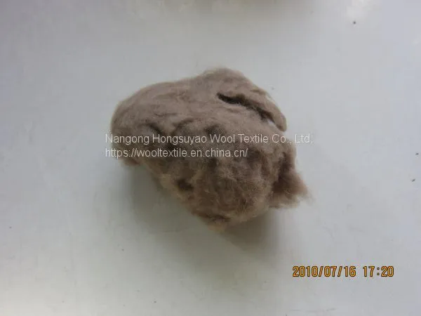 Mink Fiber 100% Roving Natural Brown Color Filler for Natural Spinning photo-4