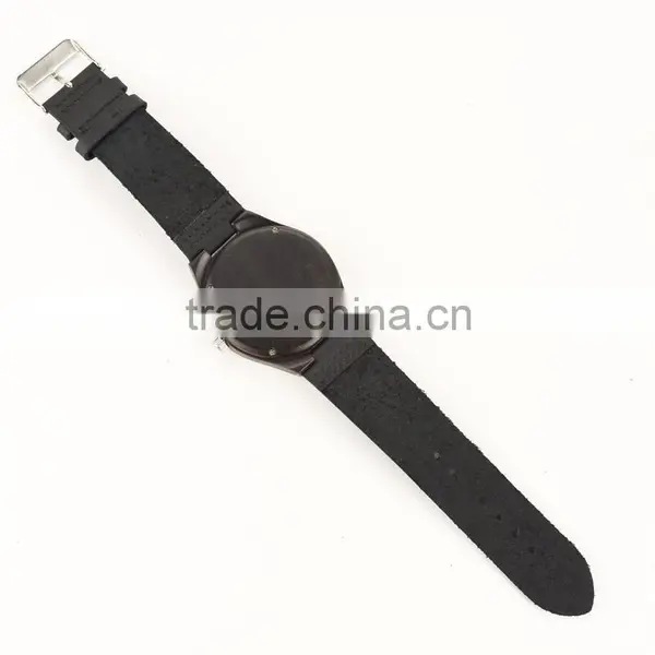 Original Design Luxury Ebony Blackwood Wooden Watch Pure Time Wrist Watch Women photo-2
