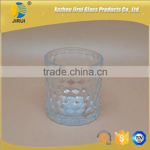 Cylinder Glass Candle Holder With Engraved Design photo-5