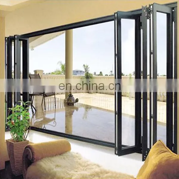 High Quality Product Warranty Soundproof Aluminum Glass Windows Shades Security Folding Window photo-5
