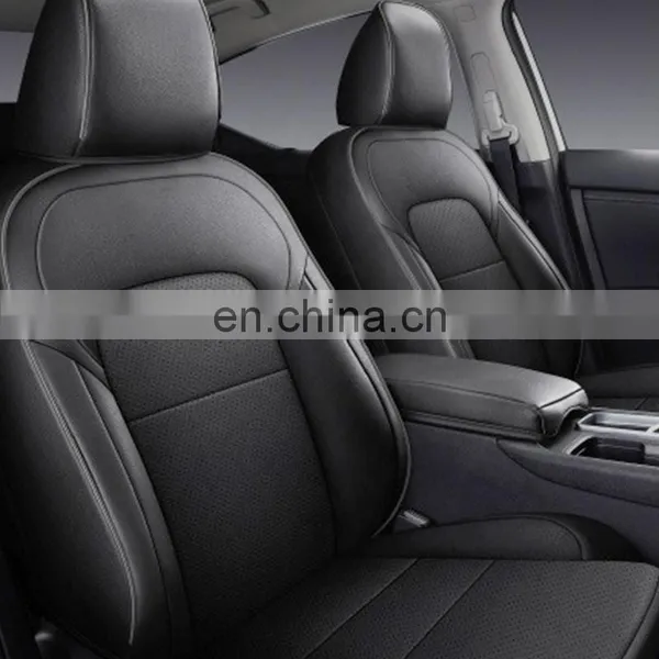 2022 New Custom DIY Black Green Standard Imitation Fiber Leather Full Car Conversion Seat Cover Fit for to Yota Corolla 2015+ photo-3