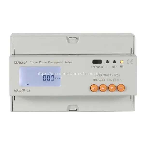 ADL Series Prepayment Meter Communication RS485 MODBUS-RTU 4 Tariff Rates Three-phase Prepaid Electricity Meter photo-2