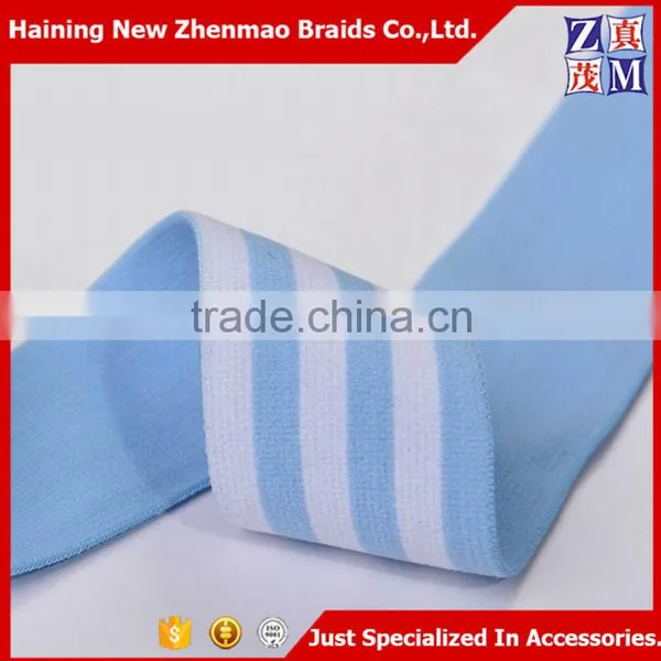 Blue and White Nylon Woven Elastic Webbing Tape photo-5