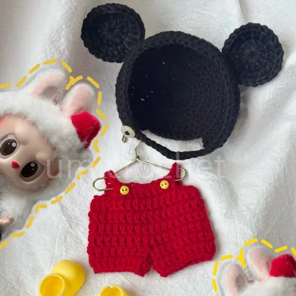 LABUBU CROCHET CLOTHING ACCESSORIES MICKEY