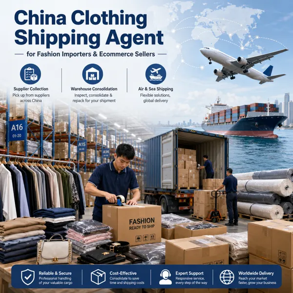 China Clothing Shipping Agent for Fashion and Textile Products