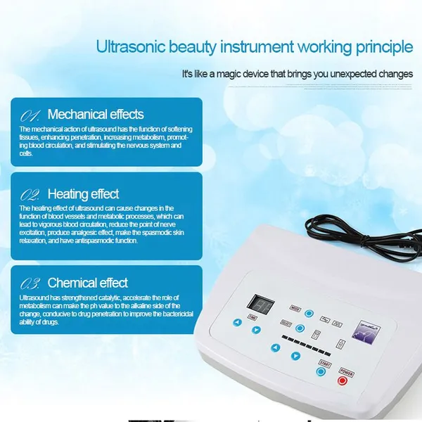3 in 1 Ultrasonic Skin Rejuvenation Machine With 3 Handles and 1-Year Warranty photo-5