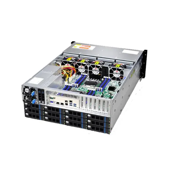 Haisucun Domestic Xinchuang Self - Controllable Phytium High - Performance Enterprise - Level Desktop 36 - Bay 10g Network Storage, Fiber Optic Disk Array, Multi - User Shared Storage Space photo-2