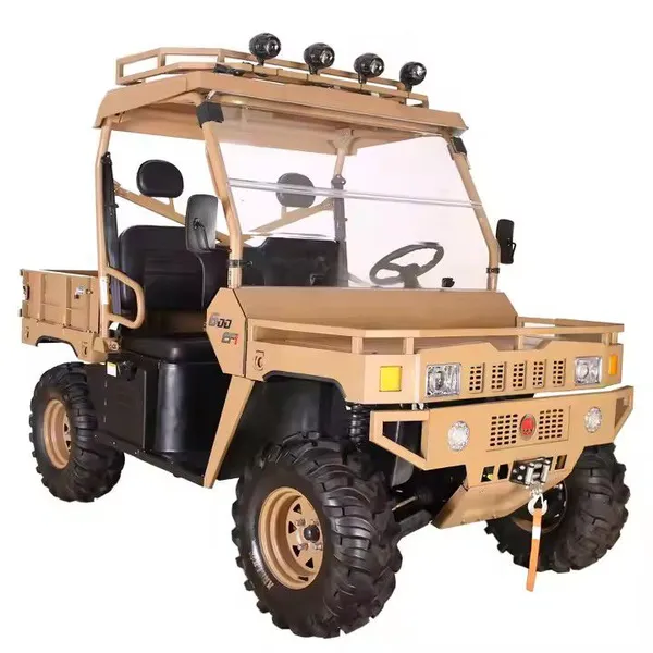All Terrain Adult UTV 4x4 Farm Vehicle With 600cc Engine Automatic Shaft Drive Transmission 4WD and Differential Lock Equipped
