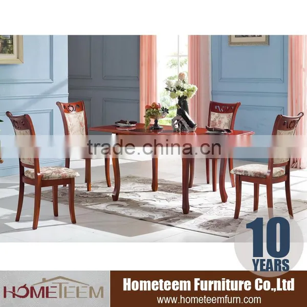 Classic Expanding Dining Table Wood Furniture Feet photo-2