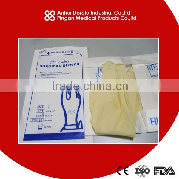 DISPOSABLE SURGICAL LATEX GLOVE CE ISO photo-2