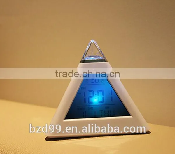 Multi-functional Countdown Colorful Back Light Alarm Electric Desk Calendar Clock/ Electronic Gift Items Manufacturer photo-4