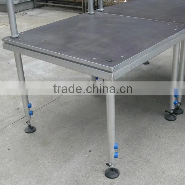 Height Adjustable Aluminum Stage Deck, Portable Stage for Outdoor Events
