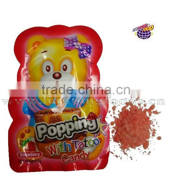 strawberry bear popping candy