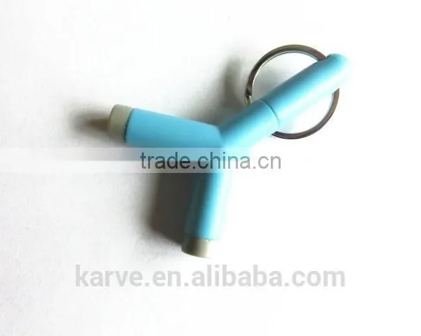 Hot Sale Keychain Dual Audio Splitter High Quality Headphone Sound Splitter 3.5mm Audio Headphone Jack Splitter photo-3