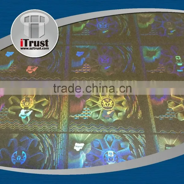 Custom Transparent Hologram Overlays for id Cards Holographic Overlay for Pvc Cards photo-2