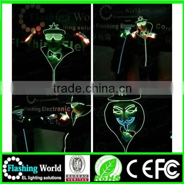 Hot Selling New Cool Led Light up Shutter Shaped Glasses photo-4