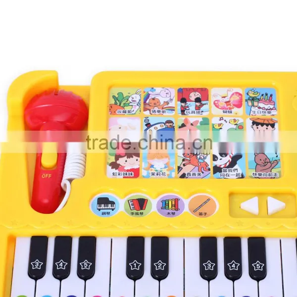 Customized Plastic Kids Piano Toy With Microphone for Sale photo-3