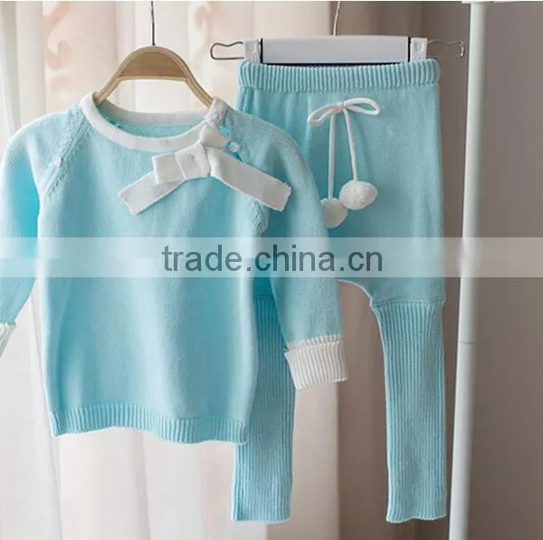 Baby 2 Pieces Romper Playsuit Twinset Sweater Newborn Baby Sweaters photo-2