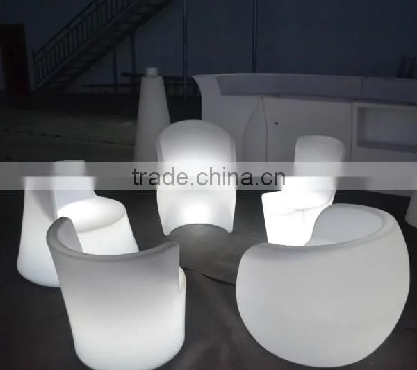 Modern Sofa Furniture / Night Club Plastic Sofa Set/ Glow Led Sofa photo-6