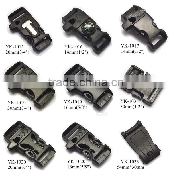 Yukai Outdoor Survival Tool 1/2" Fire Starter Compass Buckle With Whistle photo-4