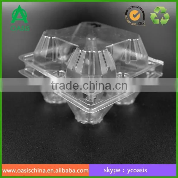 PVC 4 Hole Egg Box Disposable Plastic Egg Trays photo-2
