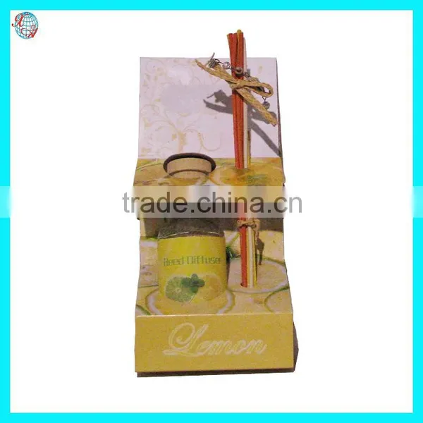 Violet Fragrance Potpourri Paper Flower/ Glass Bottle Reed Diffuser With Wood Cap photo-4