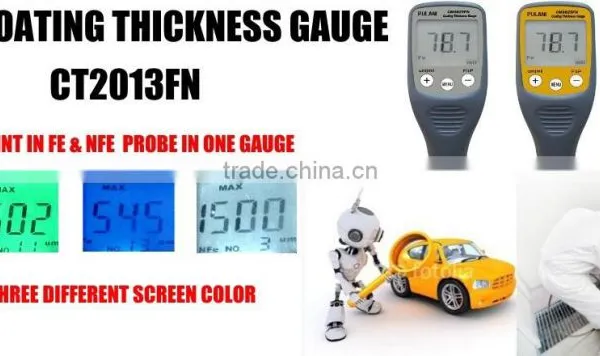 Magnetic Induction and Eddy Current Probe Paint Thickness Gauges Tester Equipment photo-6