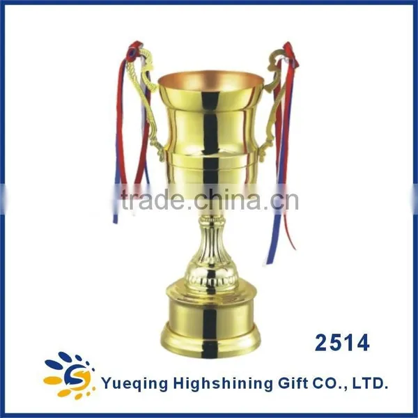Custom Plastic Trophy Base Award Basketball Tennis Trophy Golden Souvenir 2415 China Metal Champions League Cup Trophy photo-6