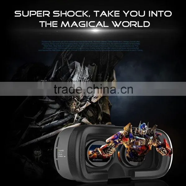 Hot Selling Virtual Reality Glasses Case Plastic Google Cardboard 3D VR BOX 2.0 Adjustable 3D VR photo-3