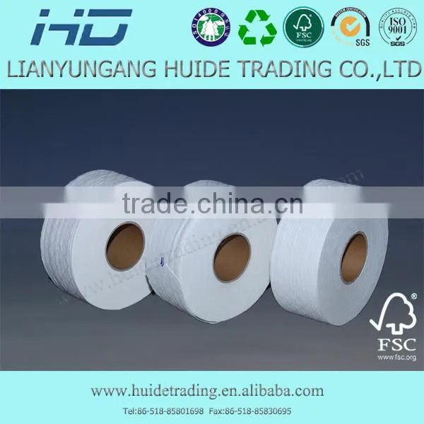 Customized High Quantity Recycled Pulp Jumbo Toilet Paper Roll