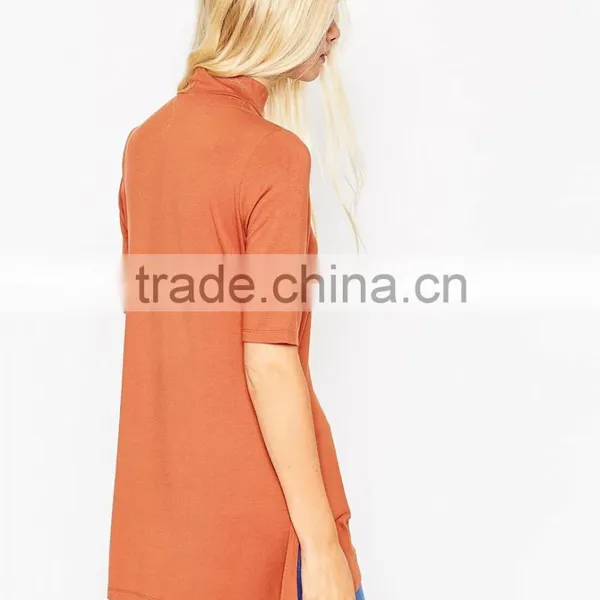 2016 New Design Short Sleeve Western Tunic Dress Women Jersey Clothes Tunic Dress photo-3