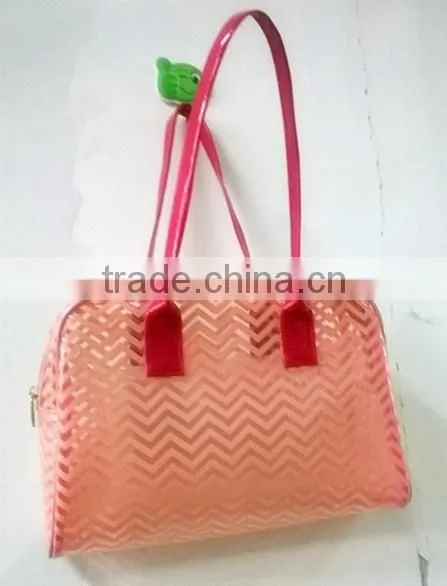 chevron transparent pvc beach bags