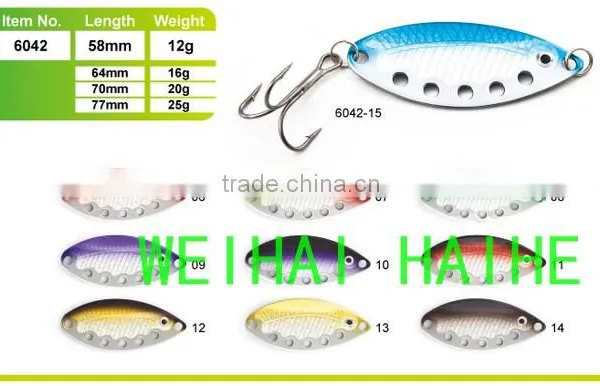 attractive fishing spoon metal lure well painted