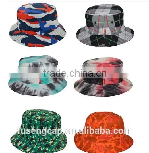 2014 Fashion Blank High Quality Cool Custom Large Brim Fishman New Design Bucket Hat Wholesale photo-3