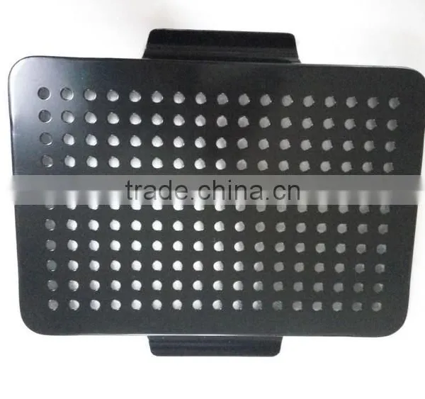 Black Steel Painting Wicker Fishing Creel Basket photo-6
