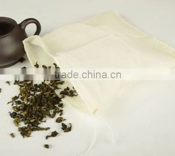 China Factory 100%cotton Muslin Printing Pouch Baby Muslin Pouch photo-3