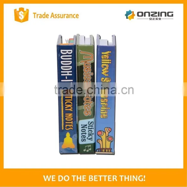Hard Cover Sticky Note Pad With 5 Color Sticky Flag photo-3