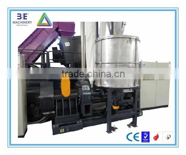 High Quality of 3E's Plastic Agglomerator Machine/ Waste Plastic Recycling Machine is High Efficient and Energy Saving