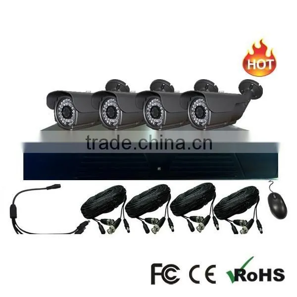 Surveillance Security Camera CCTV System 4CH CCTV AHD DVR 4pcs Bullet