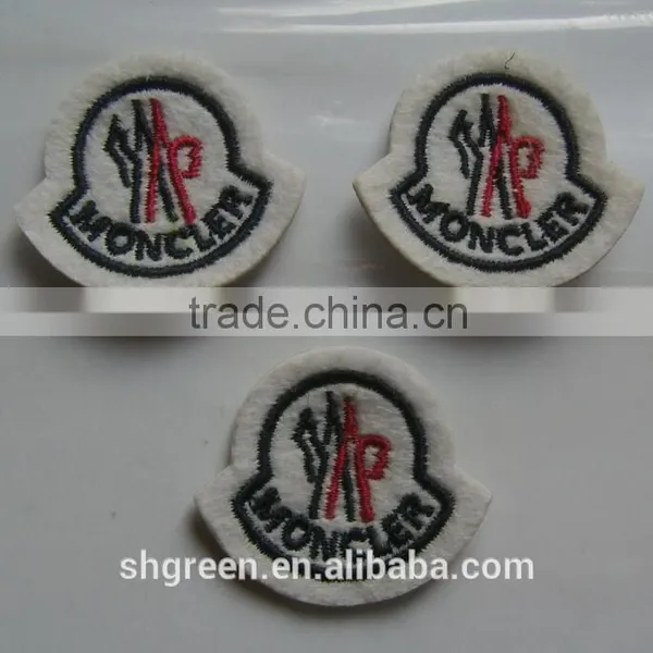 white felt stitching embroidery patch