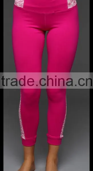 Kiteng 2016 New Design Yoga Pants Splice Clolor Panel on the Side of Waist Office In United States (USA)small Minimum photo-3